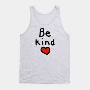 Be Kind with a Red Heart Tank Top